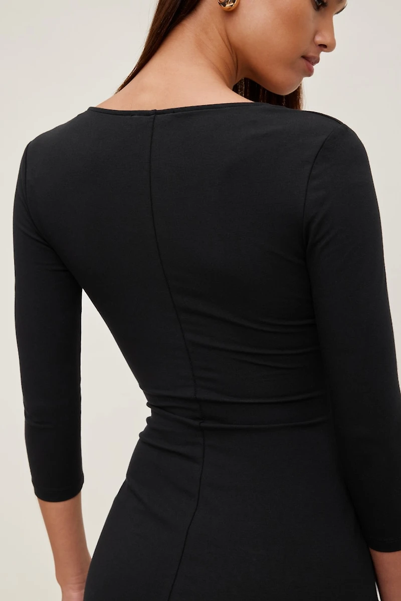 Morgan 3/4 Sleeve Mini Dress