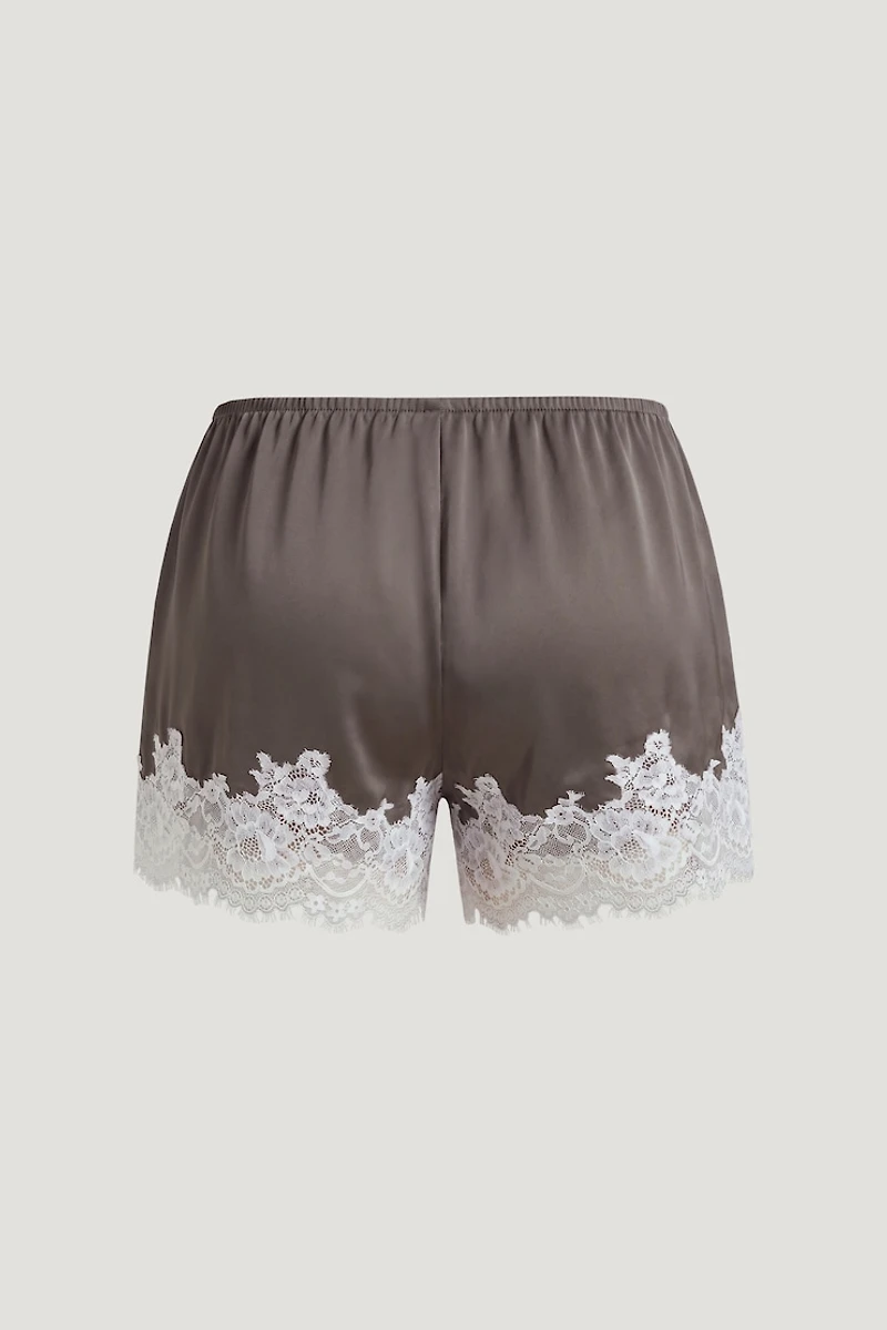 Lace Satin Shorts
