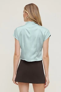 Ella Layered Satin Blouse