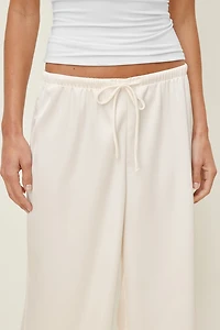 Leo Satin Capri Pants