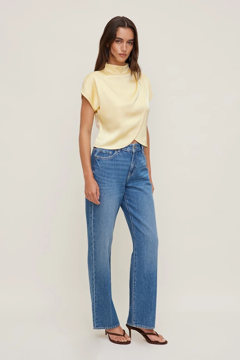 Ella Layered Satin Blouse
