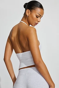 Sleek Plunge Halter Top