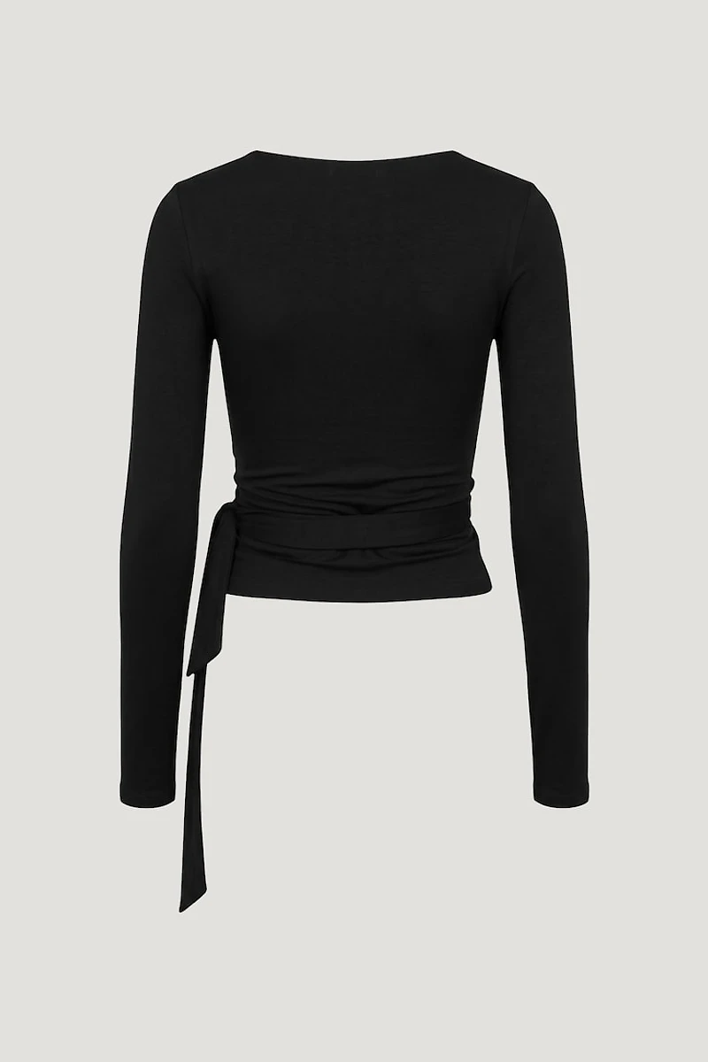 Wrap Long Sleeve Top