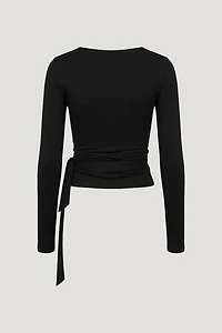 Wrap Long Sleeve Top