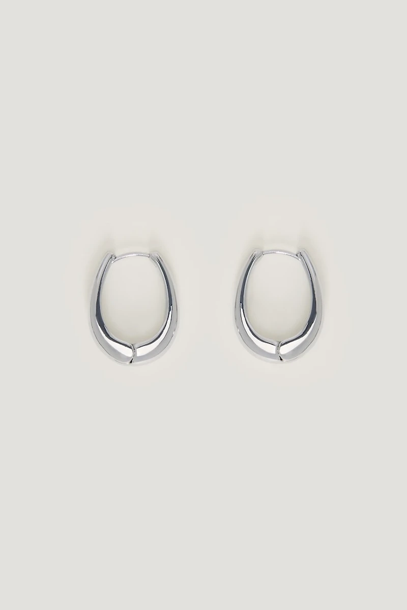 Oval Hoop Earrings