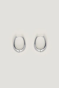 Oval Hoop Earrings