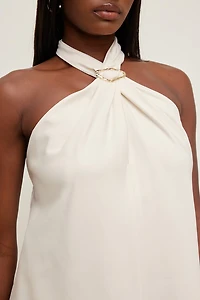 Buckle Halter Top