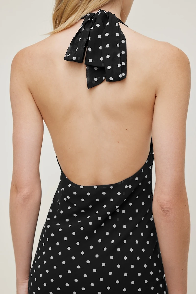 Elena Halter Midi Dress