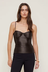 Monet Stretch Satin Top