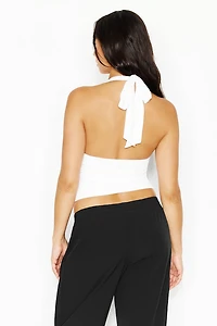 Ruched Pixie Halter Top