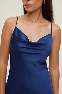 Lucia Satin Maxi Slip Dress