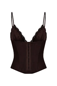 Cami style corset à bordure de dentelle Adela