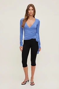 Wrap Long Sleeve Top