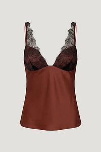 Satin Lace Cami Top