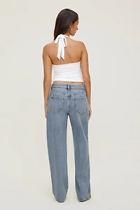 Mika Mid Rise Relaxed Straight Leg Jeans