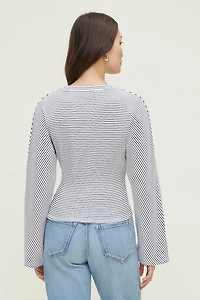 Striped Dolman Heavy Cotton Top