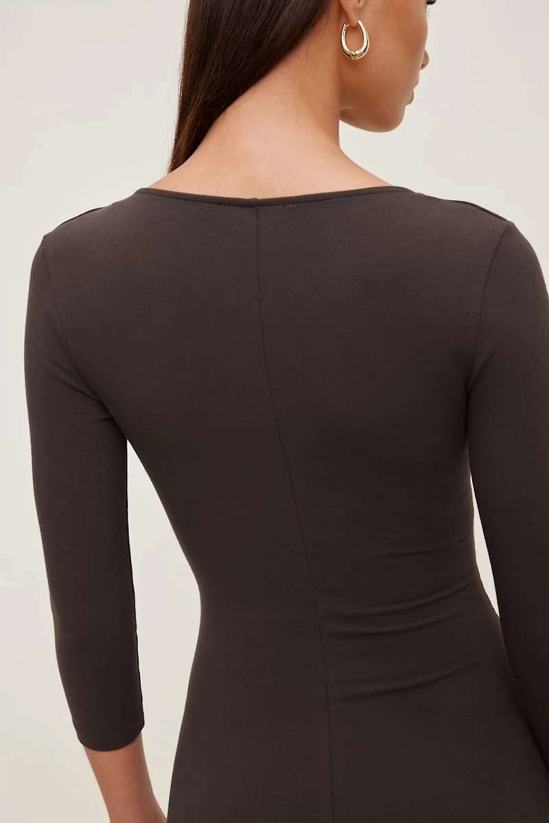 Morgan 3/4 Sleeve Mini Dress
