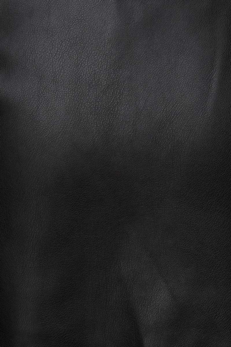 Stacie Faux Leather Mini Skort