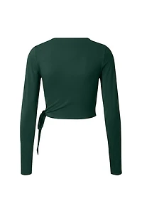 Smooth Long Sleeve Wrap Top