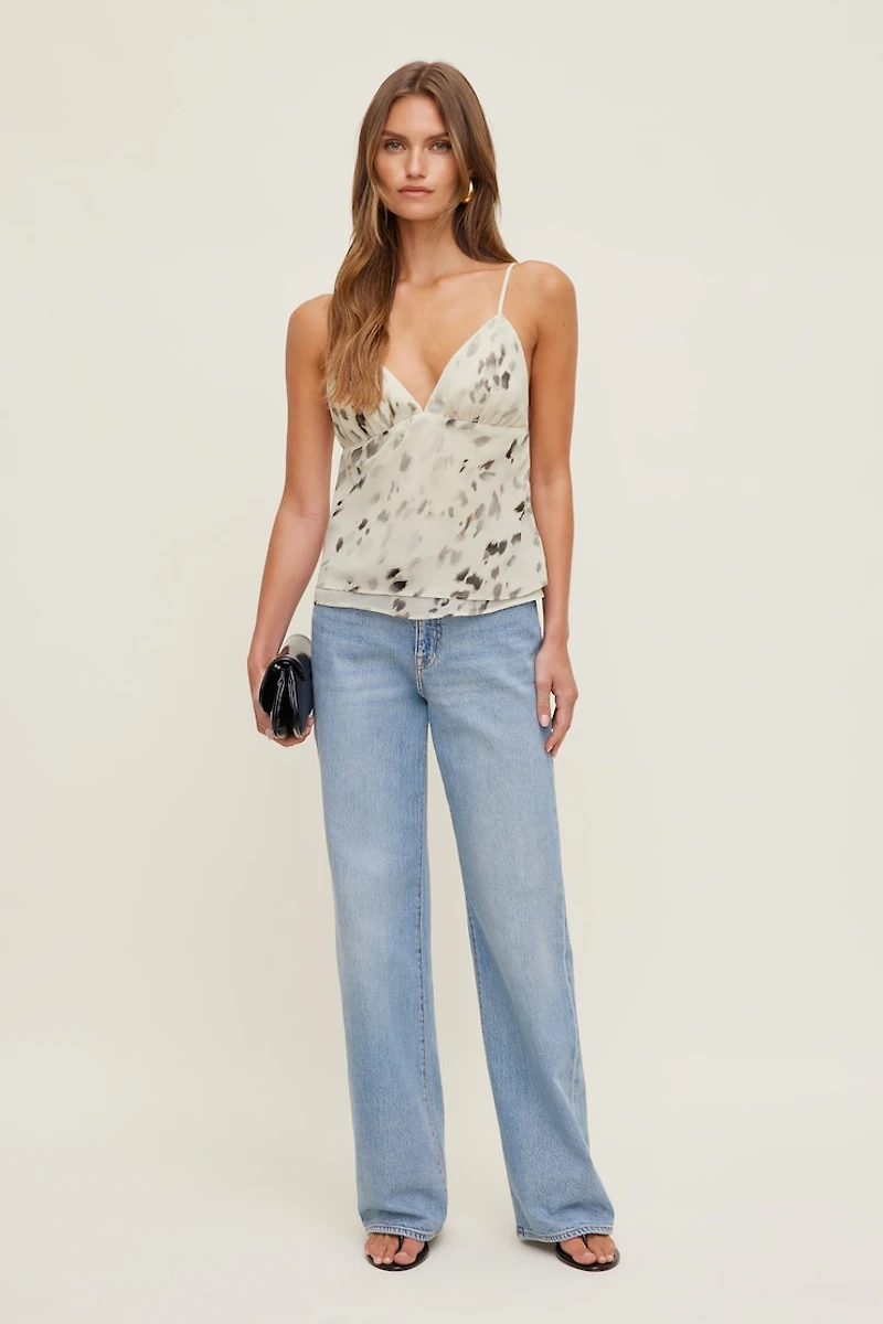 Plunge Babydoll Tank Top
