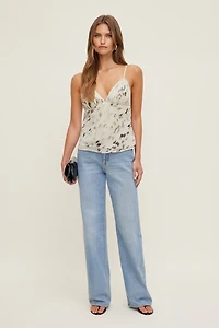 Plunge Babydoll Tank Top
