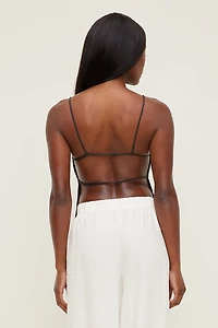 Haut style tablier en lin