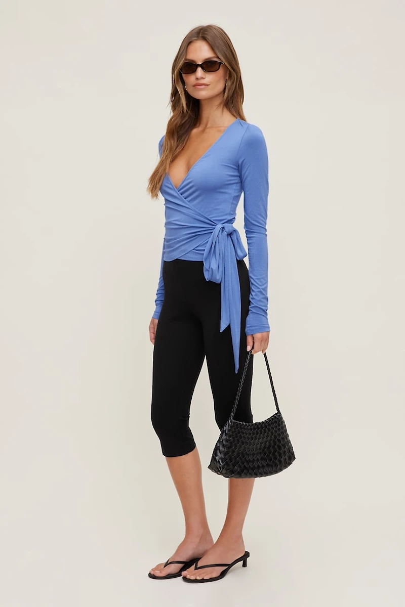 Wrap Long Sleeve Top