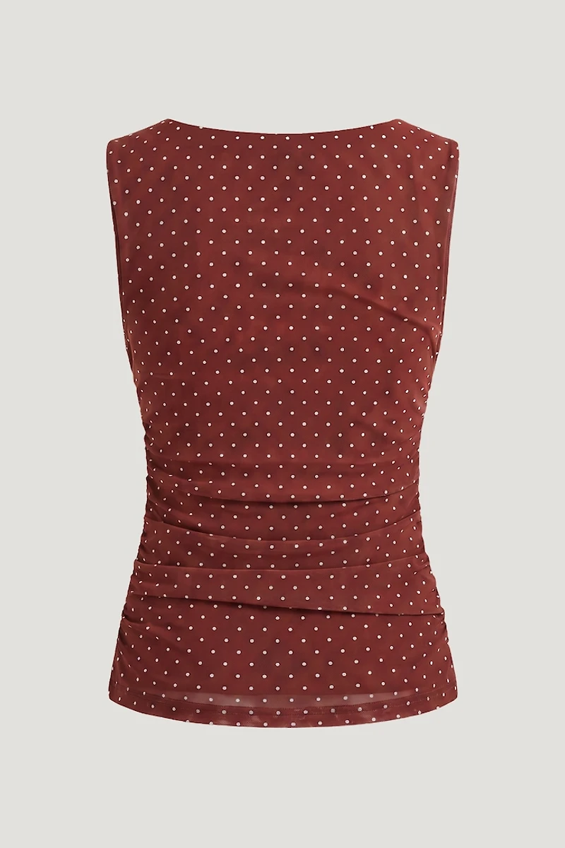 Nola Printed Mesh Tank Top