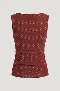 Nola Printed Mesh Tank Top