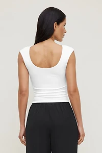 Sculpt Cap Sleeve T Shirt