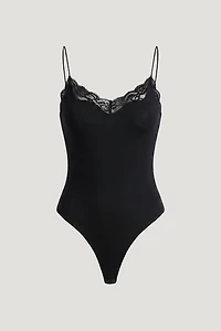 Sculpt Lace Trim Bodysuit