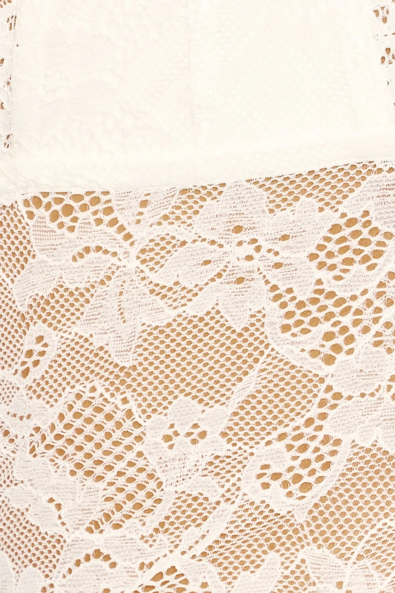 Lace Plunge Tank Top