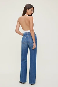 Sculpt Plunge Halter Bodysuit