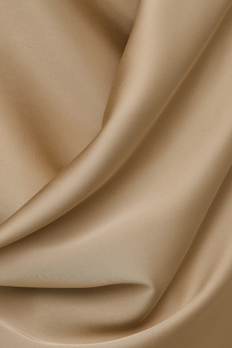 Haut licou croisé en satin