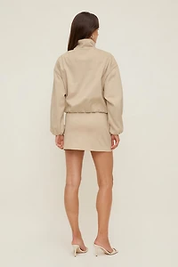 Stacie Faux Suede Mini Skort