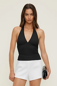 V Neck Halter Top