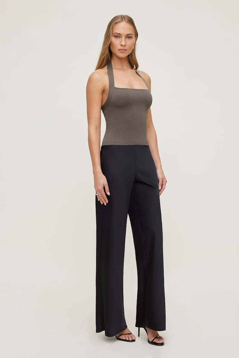 Square Neck Halter Sweater
