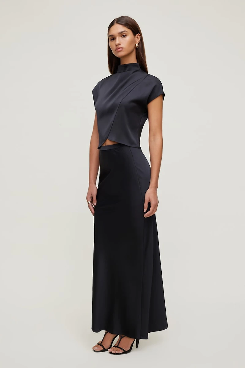 Ella Layered Satin Blouse