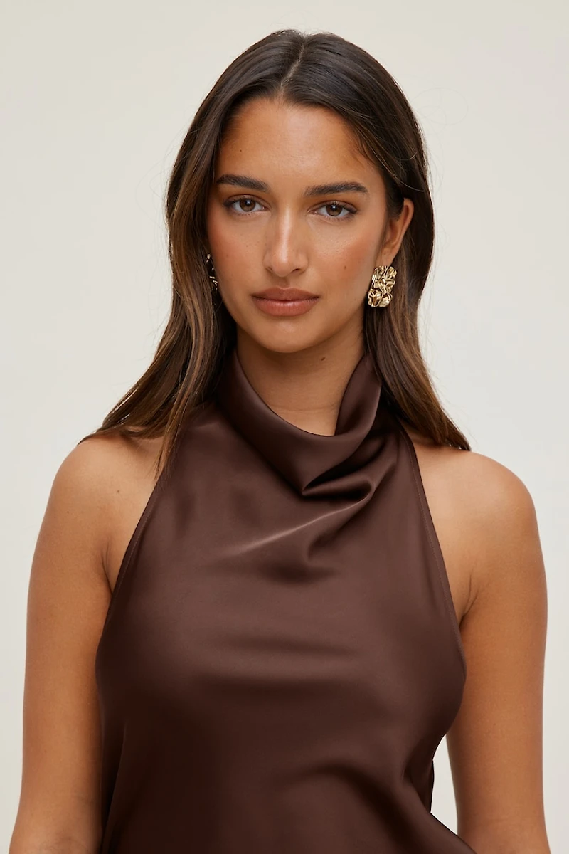 Crumpled Button Earrings