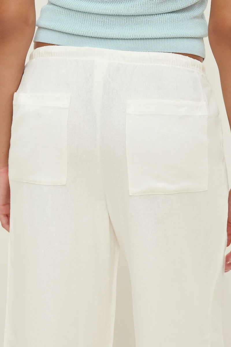 Leo Linen Capri Pants