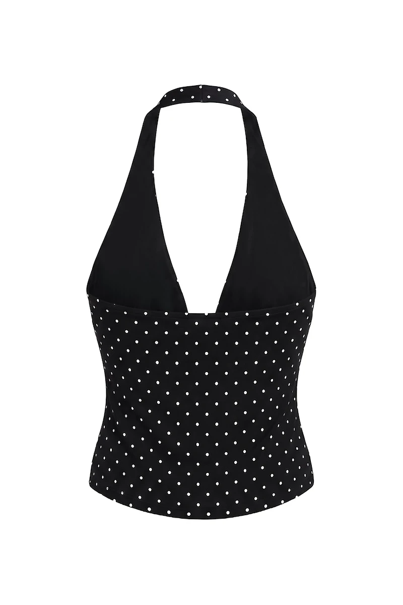 StretchTerry™ Plunge Halter Top