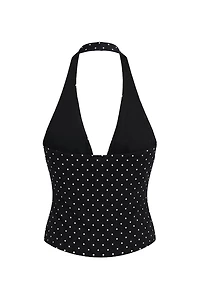 StretchTerry™ Plunge Halter Top