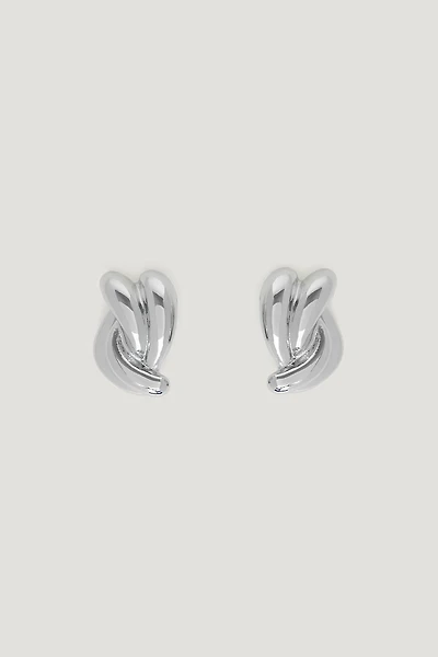 Boucles d'oreilles à double torsade