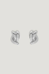 Boucles d'oreilles à double torsade