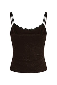 Camisole en dentelle double épaisseur