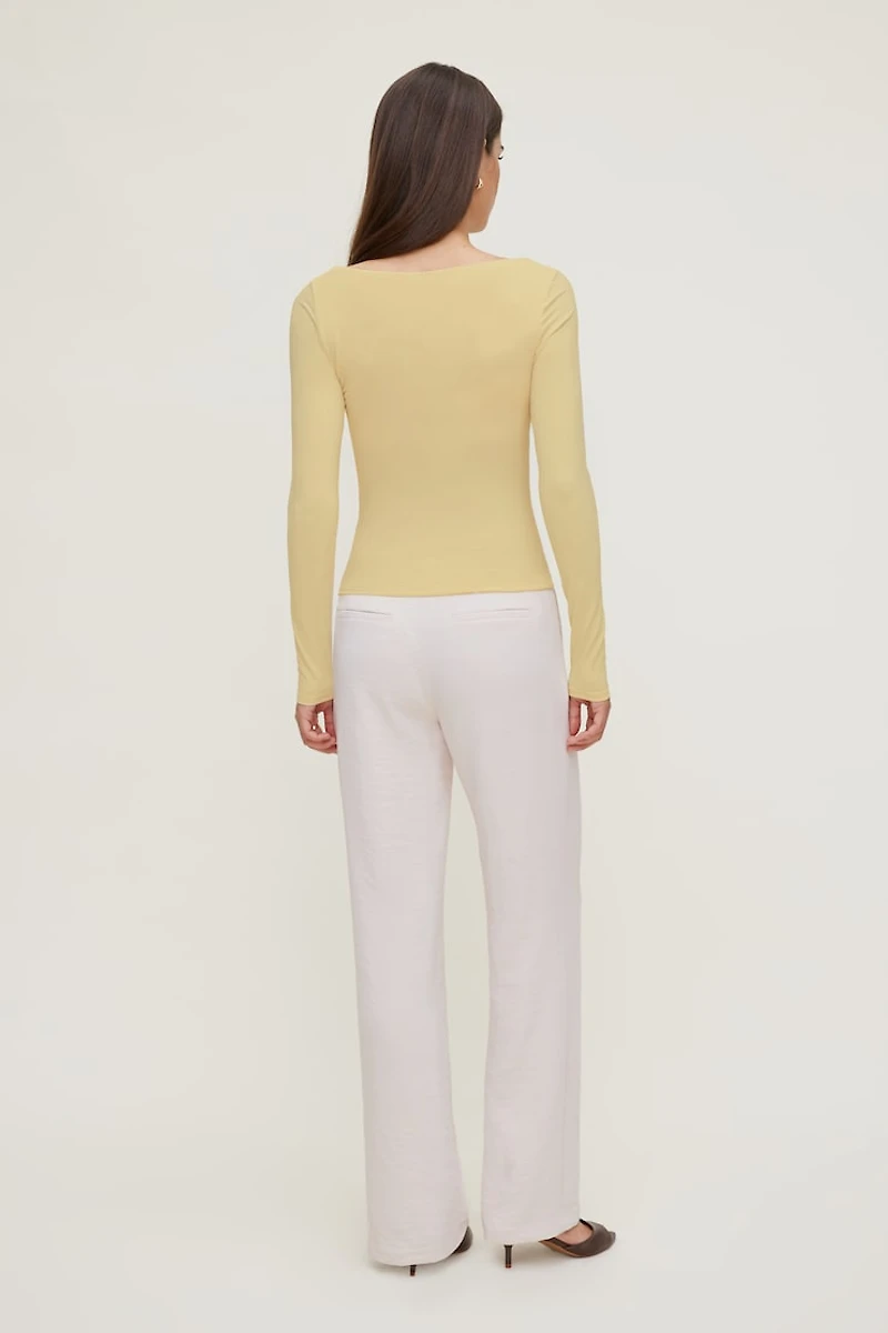 Nola Sculpt Long Sleeve Top