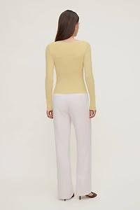 Nola Sculpt Long Sleeve Top