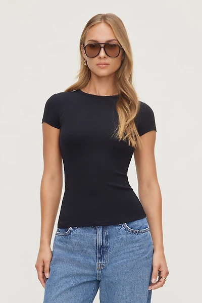 T-shirt à col rond Rumi