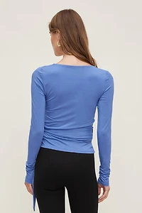 Wrap Long Sleeve Top