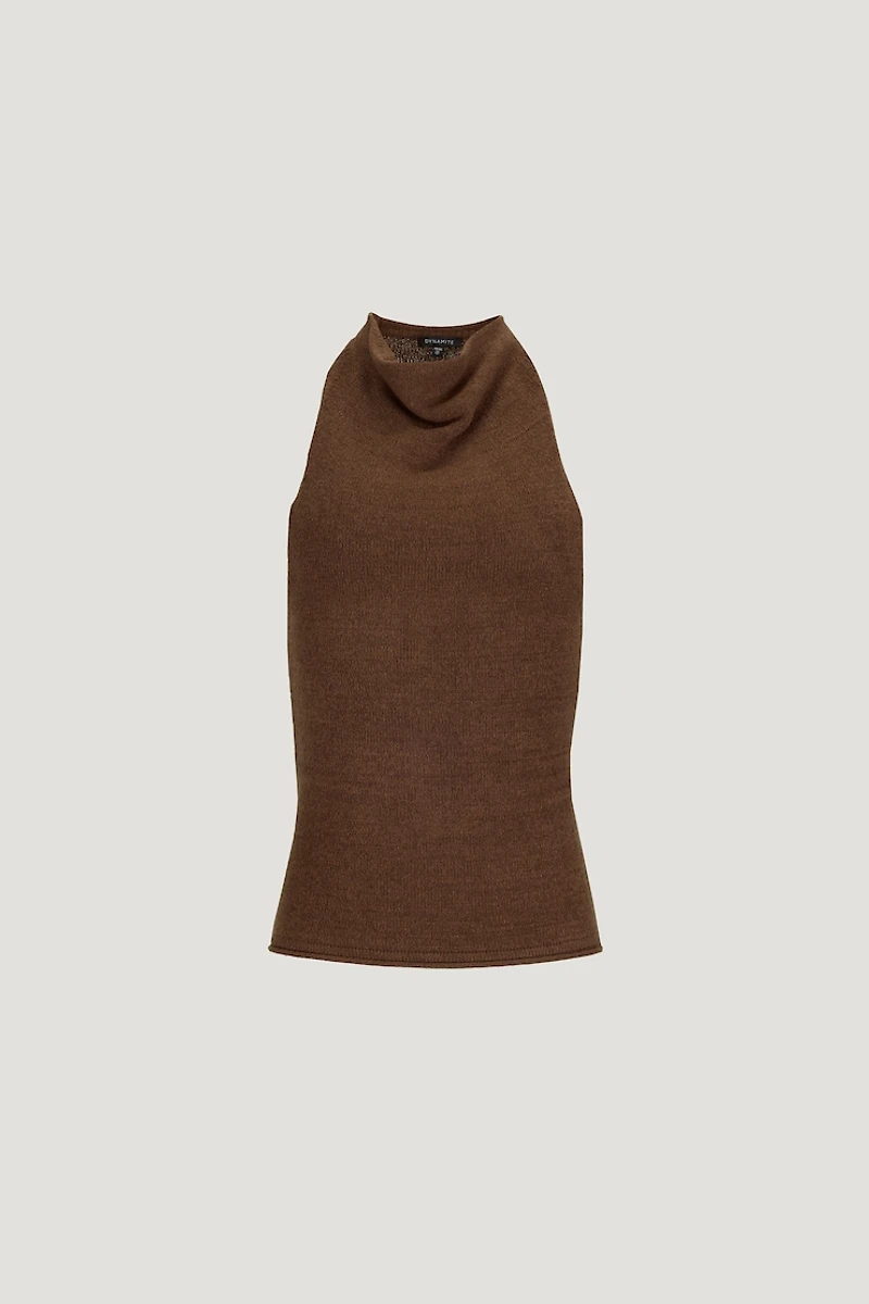 Mock Neck Sweater Tank Top